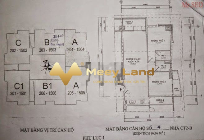Bán căn hộ tọa lạc ở Mễ Trì, Hà Nội diện tích rộng là 86m2-01