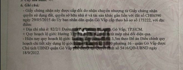 Giá bán 1.45 tỷ bán nhà có diện tích chung 17.5m2 vị trí ngay Thống Nhất, Gò Vấp vui lòng liên hệ để xem trực tiếp-03