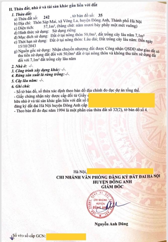 Bán đất huyện Mê Linh thành phố Hà Nội giá 4.0 tỷ-4