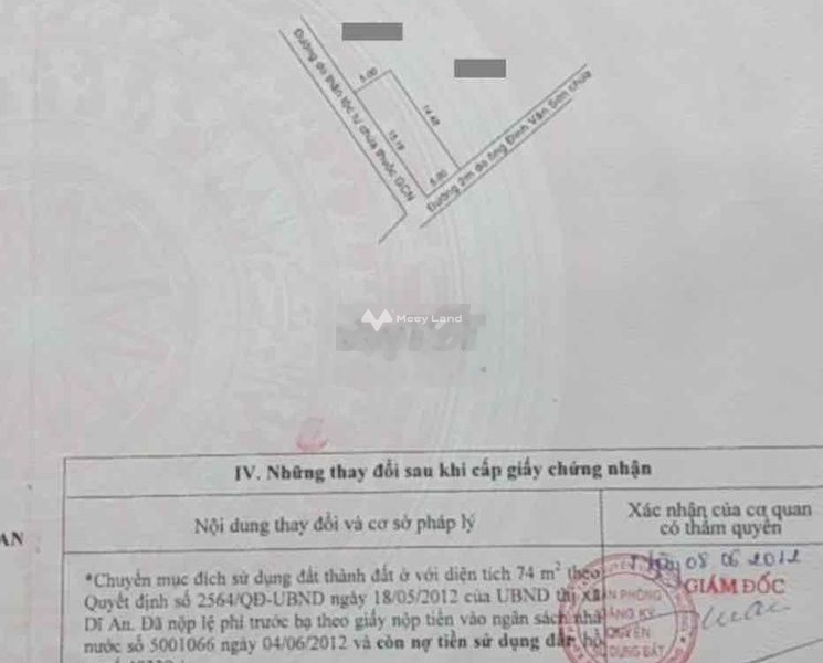 Tại Võ Thị Sáu, Dĩ An bán đất 2.8 tỷ có diện tích chính 74m2-01