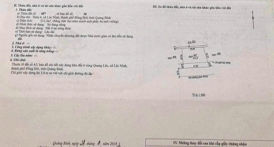 Bán đất thành phố Đồng Hới tỉnh Quảng Bình giá 1.6 tỷ-3