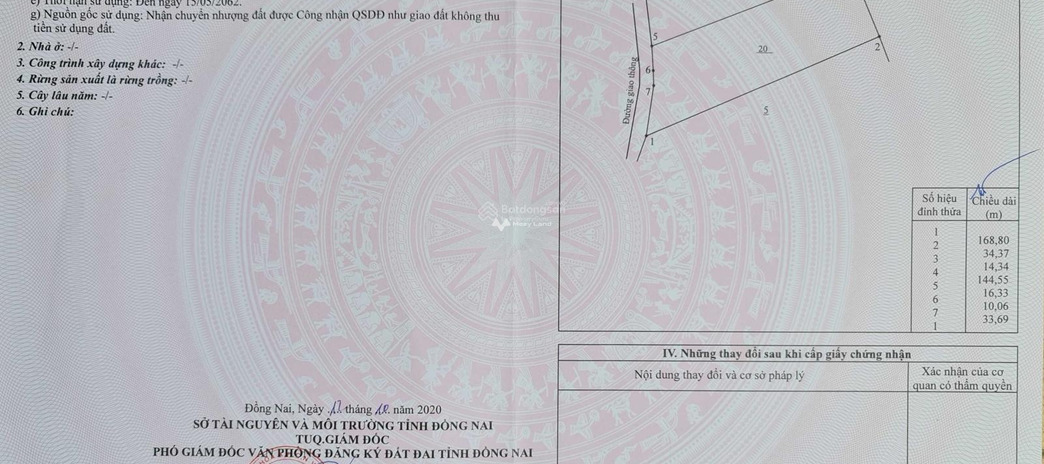 3.95 tỷ bán đất diện tích tầm trung 9179m2 vị trí thuận tiện Xuân Bắc, Đồng Nai