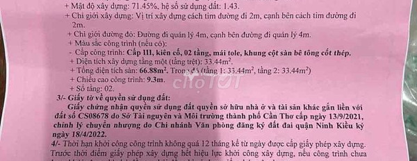 Bán nhà vị trí mặt tiền ngay ở Yết Kiêu, Ninh Kiều bán ngay với giá êm chỉ 2.99 tỷ có diện tích chung 46.8m2 hướng Tây Bắc căn nhà bao gồm 2 phòng ngủ-02