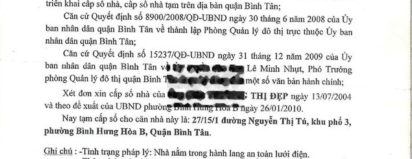 Diện tích chuẩn 24m2 bán nhà tọa lạc gần Nguyễn Thị Tú, Bình Hưng Hòa hướng Đông Nam tổng quan nhà này gồm 2 PN 1 WC hỗ trợ mọi thủ tục miễn phí-03