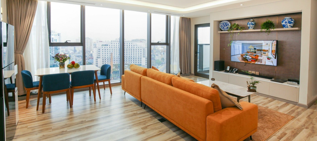 Cho thuê căn hộ ở Ngọc Khánh Plaza, 160m2, 3 ngủ đủ đồ, giá 26 triệu/tháng