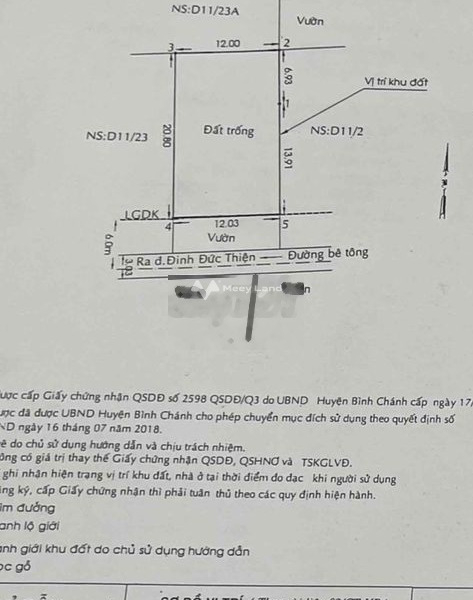 Giá cực ưu đãi 4.3 tỷ, Bán đất với diện tích chuẩn 300m2 vị trí đẹp nằm ngay Bình Chánh, Bình Chánh nói không với trung gian-01