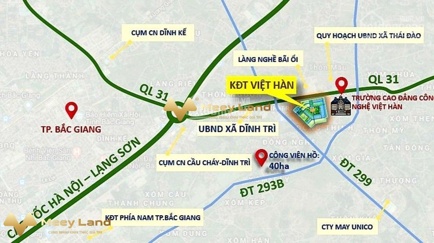 Cần bán nhanh lô liền kề 05-07 khu đô thị mới Dĩnh Trì, với diện tích 90m2 hướng Tây Nam-01