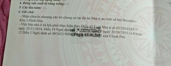 Giấy tờ đầy đủ, bán căn hộ bán ngay với giá thương mại chỉ 260 triệu tọa lạc trên Định Hòa, Bình Dương có diện tích là 30m2-03