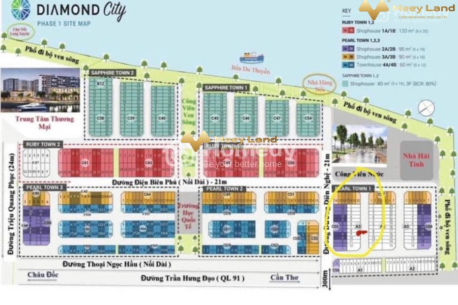 Cần kinh doanh bán mảnh đất, 80 m2 vị trí đặt ở Đường Thoại Ngọc Hầu, Tỉnh An Giang giá hợp lý-01