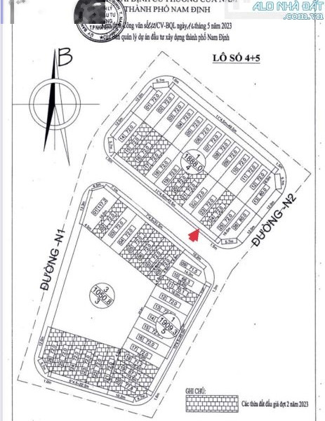 Bán đất vị trí mặt tiền nằm trên Vũ Hữu Lợi, Cửa Nam. Diện tích 72m2, giá 1,58 tỷ-01