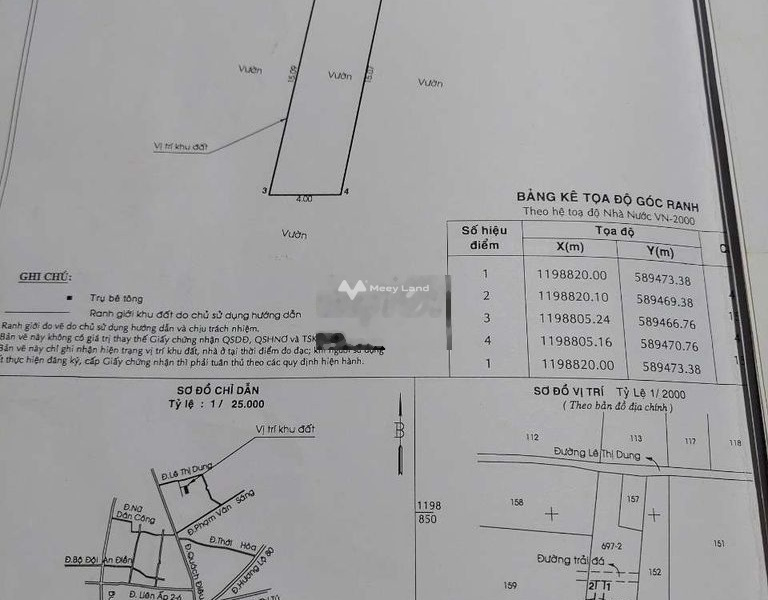 650 triệu bán đất diện tích rất rộng 60m2 vị trí đẹp ngay ở Vĩnh Lộc A, Bình Chánh-01