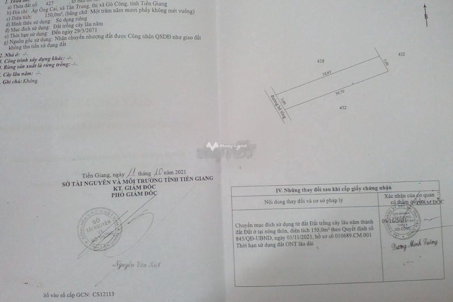 600 triệu bán đất với diện tích 150m2 vị trí mặt tiền nằm tại Tân Trung, Tiền Giang-01