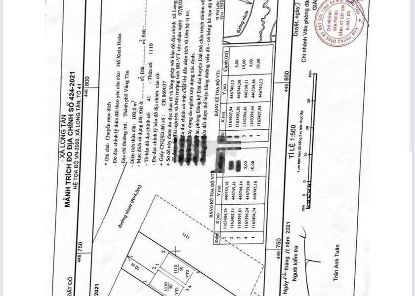 500n2-100tc đường nhựa Đất Đỏ- gần TL52 giá rẻ cắt lỗ -01