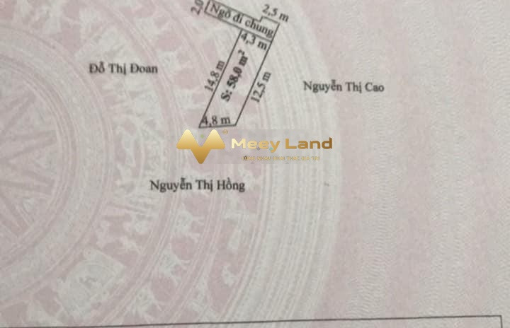 Cần tiền mặt bán đất Đường Trà Khê, Quận Dương Kinh giá siêu mềm 750 triệu có dt chung là 58m2
