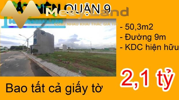 Giá tốt 2.1 tỷ, Bán đất dt rộng 50m2 vị trí thuận lợi tọa lạc tại Long Phước, Quận 9, hướng Tây Bắc giá cực mềm