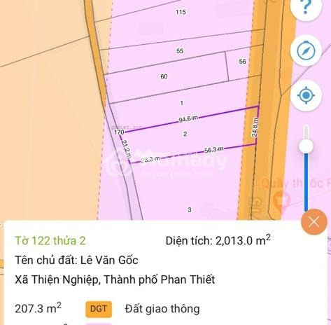 Có diện tích chung là 2100m2 bán đất