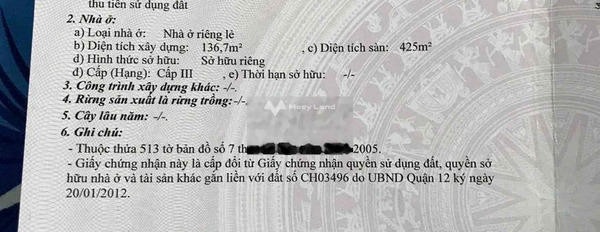 Nằm tại Hà Huy Giáp, Hồ Chí Minh, bán nhà, giá bán chốt nhanh 35 tỷ có diện tích gồm 2998m2, nhà tổng quan gồm 5 PN lh xem trực tiếp-03