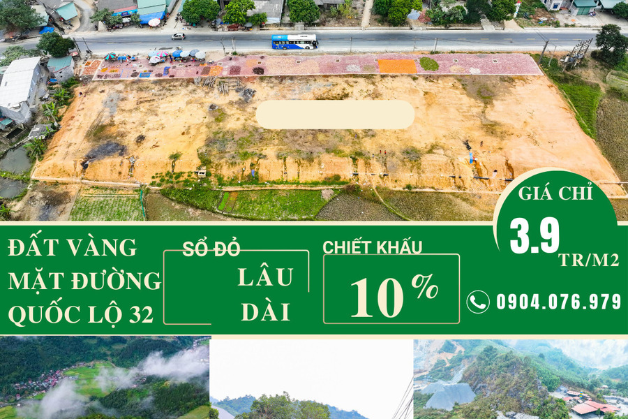 Đất vàng trung tâm thị trấn Văn Chấn - đầu tư sinh lời trên từng m2 - vốn đầu tư ban đầu chỉ 3,9 triệu/m2-01