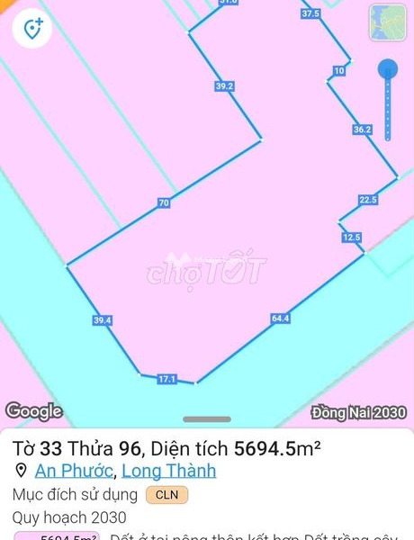Giá êm 65 tỷ bán đất diện tích thực như trên hình 7100m2 mặt tiền nằm ngay An Phước, Đồng Nai-01