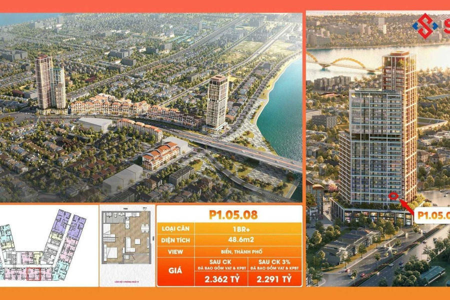 Bán căn hộ 1N + 1 còn lại của dự án Sun Cosmo Residence Da Nang -01