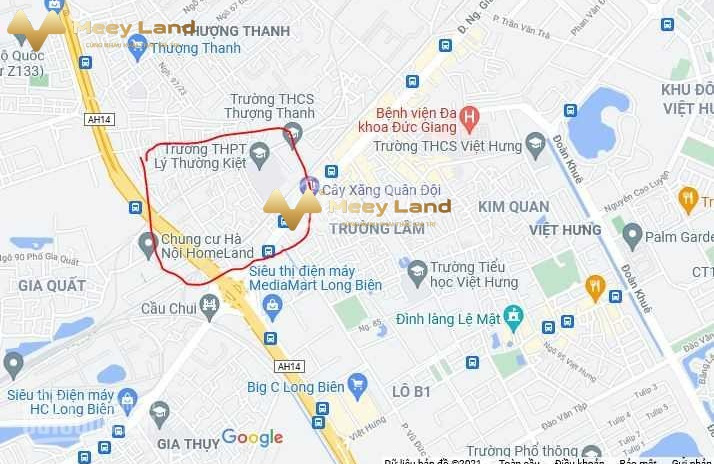Giá cơ bản từ 3 tỷ, Bán đất diện tích chuẩn là 54 m2 vị trí nằm ở Phường Thượng Thanh, Hà Nội, hướng Đông Bắc lh biết chi tiết