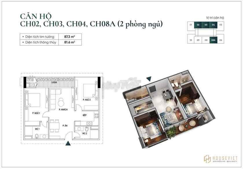 Tổng giá 3.75 tỷ, bán chung cư với diện tích chuẩn 80m2 ngay ở Nguyễn Lam, Long Biên, trong căn hộ gồm có 2 PN giao thông đông đúc-01