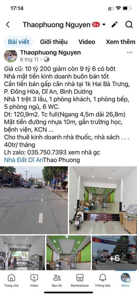 Bán nhà riêng thị xã Dĩ An tỉnh Bình Dương giá 8.8 tỷ-1