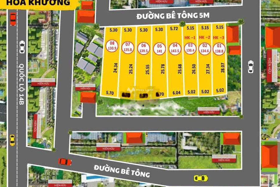Bán mảnh đất giá 500 triệu, diện tích 138m2 tại Hoà Khương, Hoà Vang-01