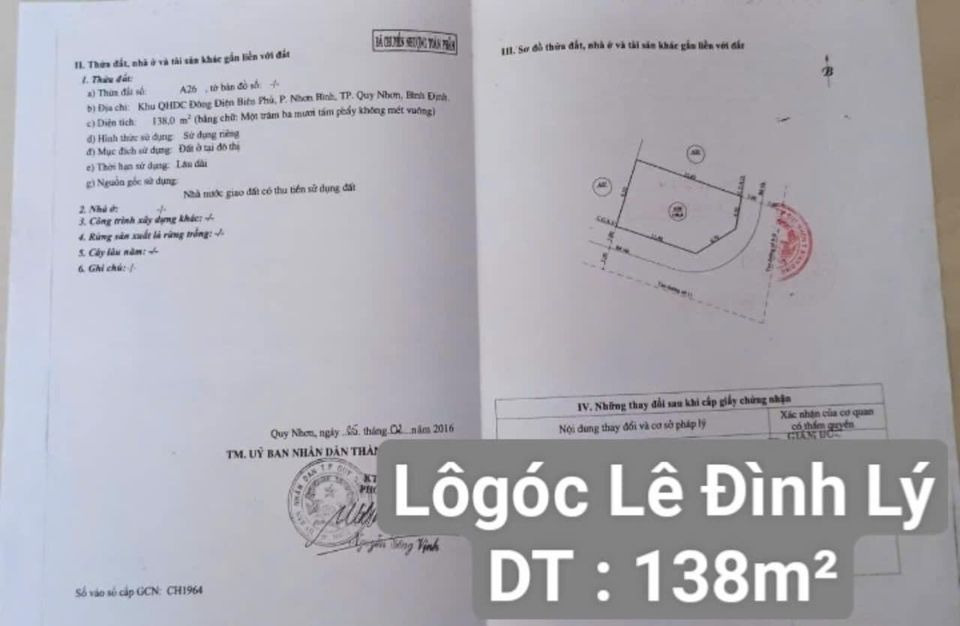 Bán đất thành phố Quy Nhơn tỉnh Bình Định giá 5.3 tỷ-0