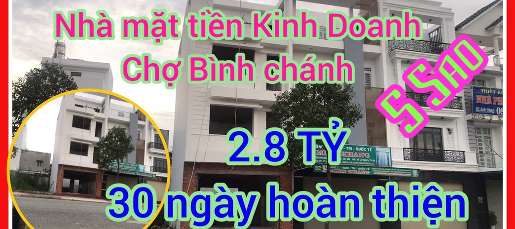 Cần bán lại căn nhà lầu trong khu đô thị mới Bình Chánh, diện tích 270m2