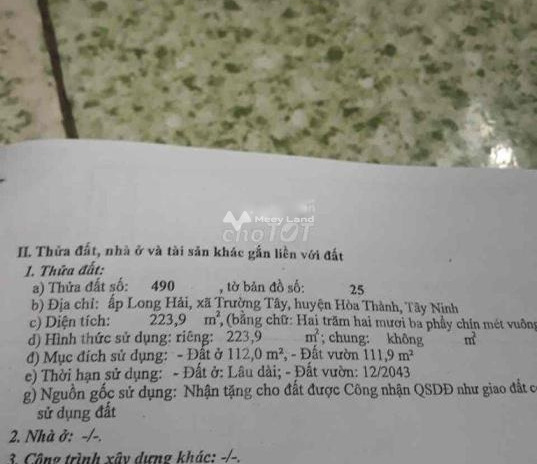 1.4 tỷ bán đất diện tích chuẩn là 224m2 mặt tiền tọa lạc trên Ngô Quyền, Tây Ninh