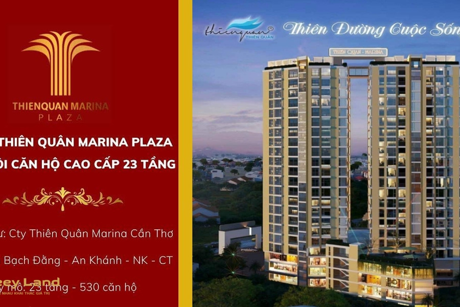 Căn hộ 60m2 Thiên Quân Marina Cần Thơ, 2 phòng ngủ, chỉ 1,7xx-01