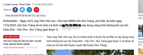 Bán mảnh đất khu vực cảng Trần Đề, tỉnh Sóc Trăng-03