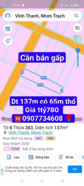 Bán nhà riêng huyện Nhơn Trạch tỉnh Đồng Nai giá 1.78 tỷ