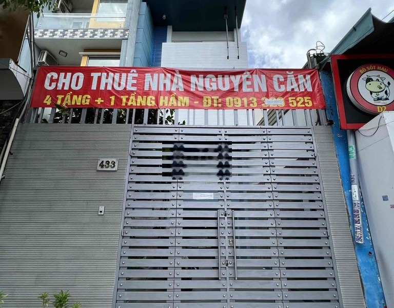 Nhà cho thuê nguyên căn 4 tầng nổi + 1 tầng hầm -01