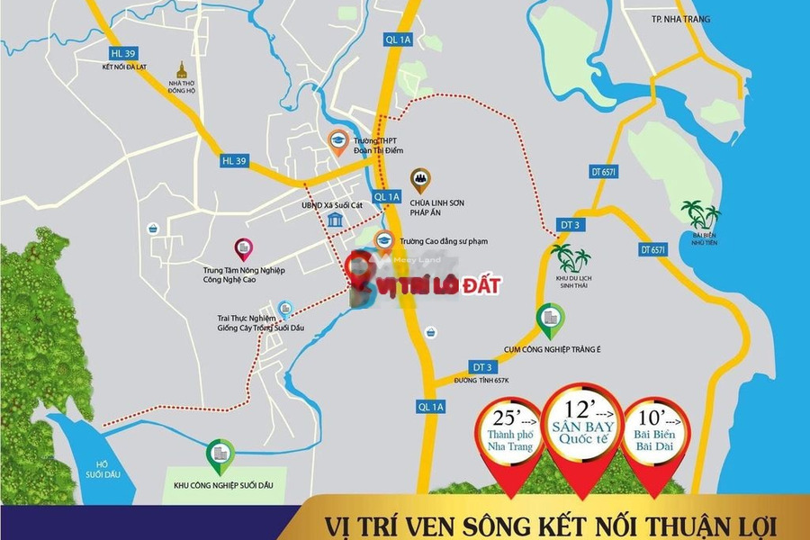Giá bán liền chỉ 970 triệu, Bán đất Diện tích nền 90m2 nằm tại Suối Cát, Khánh Hòa thích hợp kinh doanh-01