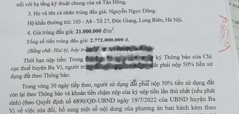 Vị trí thuận lợi ngay ở Ba Vì, Hà Nội bán đất, giá khởi đầu chỉ 3.17 tỷ diện tích quy đổi 132m2-03