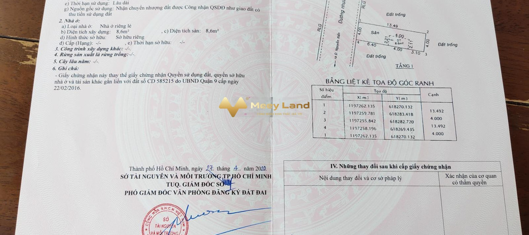 Tại Việt Nhân Villa Riverside 3.05 tỷ bán đất có dt trung bình 54m2 vị trí đẹp ở Đường Nguyễn Xiển, Phường Trường Thạnh