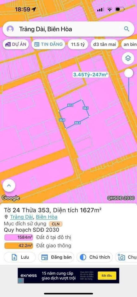 Bán đất thành phố Biên Hòa tỉnh Đồng Nai giá 14.99 tỷ-0