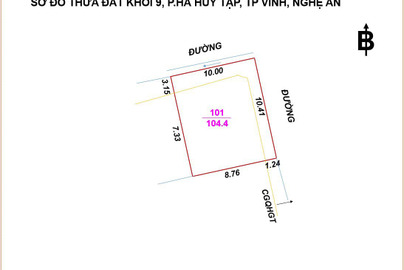 Bán đất thành phố Vinh tỉnh Nghệ An giá 4.2 tỷ