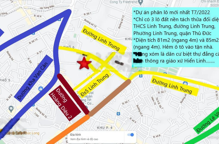 Vị trí thuận lợi tọa lạc gần Linh Trung, Hồ Chí Minh bán đất giá bán đề cử từ 6.48 tỷ diện tích quy đổi 81m2-01