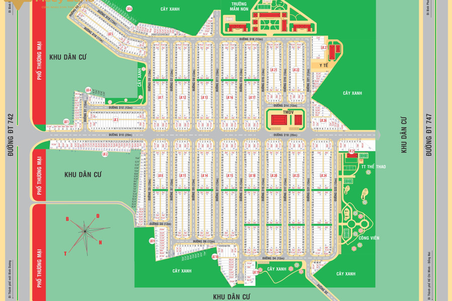 Làm giàu bằng bất động sản với đất sổ hồng mặt đường ĐT742, xã Bình Mỹ, đối diện Vsip2-01