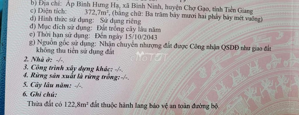 Vị trí hấp dẫn Bình Ninh, Chợ Gạo bán đất giá bán cạnh tranh 2.5 tỷ diện tích chung quy 370m2-02