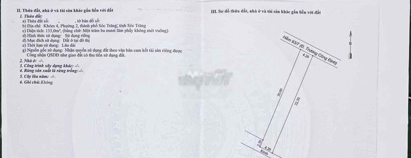 Tổng diện tích là 135m2 bán đất giá bán sang tên 850 triệu, hướng Đông Bắc-03