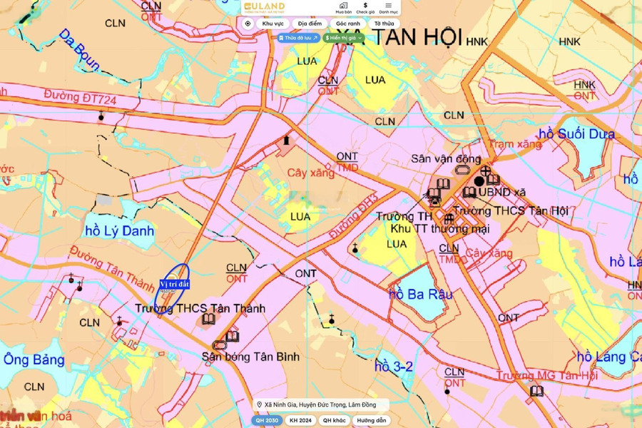 Bán lô đất 2,3hec ngay đường chính Tân Thành, cách trường học 400m, cách trung tâm xã 1,5km -01
