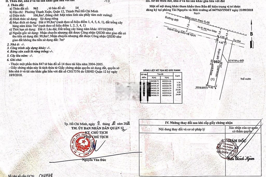 Giá bán phải chăng chỉ 21 tỷ bán đất diện tích khoảng là 108m2 vị trí nằm trên Thạnh Xuân, Hồ Chí Minh-01