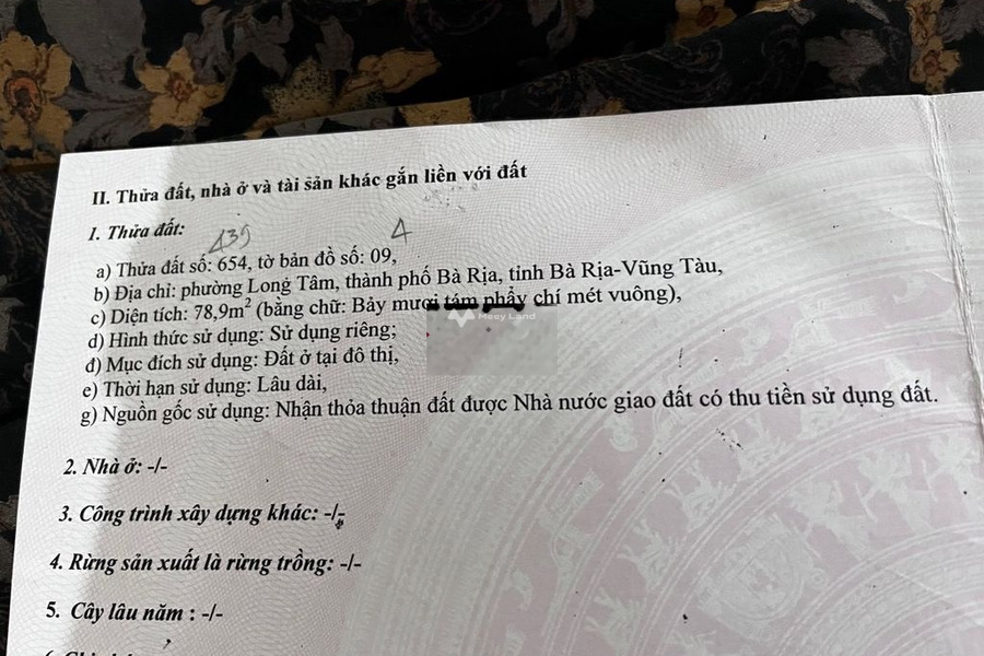 Giá bán siêu mềm từ 3.35 tỷ, Bán đất với diện tích khoảng 78.9m2 vị trí đặt tọa lạc trên Nguyễn Văn Hưởng, Long Tâm hãy nhấc máy gọi ngay-01