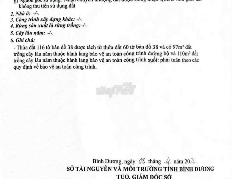 Minh Thạnh, Bình Dương bán đất giá đề xuất chỉ 1.2 tỷ, hướng Bắc có diện tích khoảng 1465m2-01