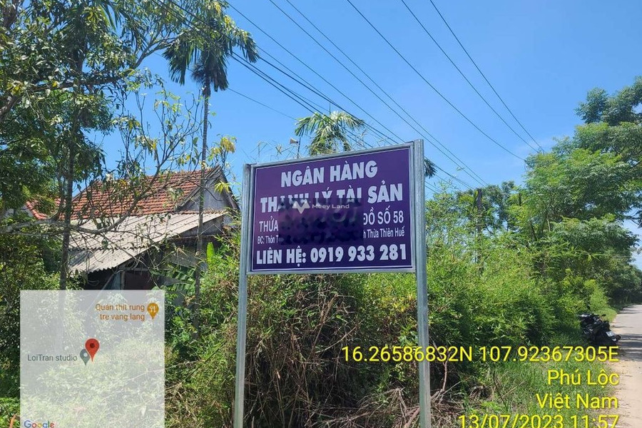 Đang cần rất nhiều tiền bán mảnh đất, 588m2 giá bán rẻ bất ngờ chỉ 1.75 tỷ vị trí mặt tiền ở Lộc Thủy, Thừa Thiên Huế, hướng Tây Bắc tiện ích đầy đủ-01