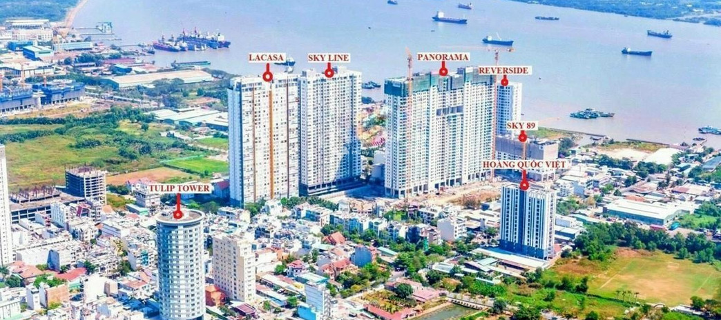 Diện tích 92m2, bán chung cư vị trí thuận lợi ngay Phú Thuận, Quận 7, tổng quan căn hộ này 2 PN, 2 WC vị trí trung tâm
